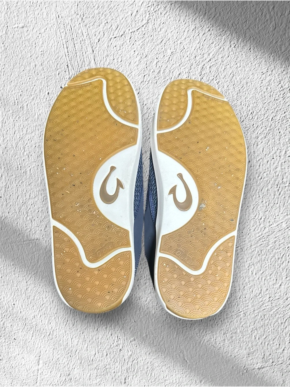 OluKai Men\'s Slip-On Lae’ahi Loafers in Navy and Cream OluKai Men main image 2